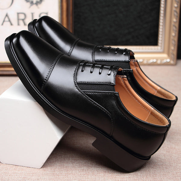 Men's triple joint leather shoes