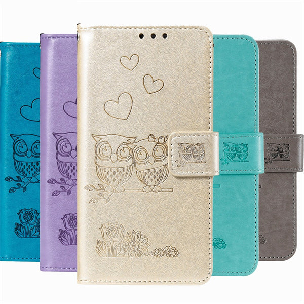 Owl embossed phone case