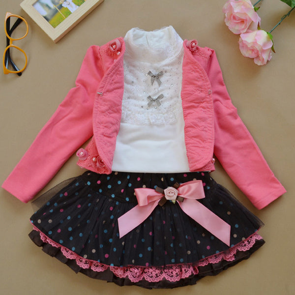 Ruffle Tracksuit Clothes Set for Children