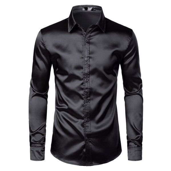 Mens Satin Dress Shirts