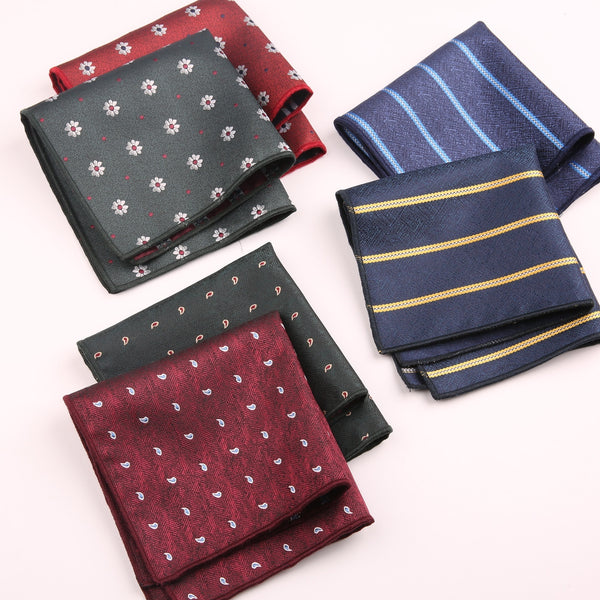 Formal Wear Pocket Square Handkerchief Square Towel Bridegroom Wedding Suit Chest Handkerchief Trendy Striped Plaid