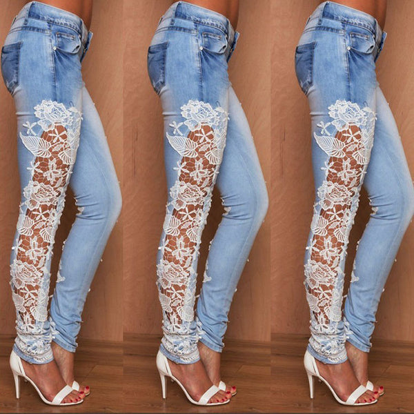 Womens Lace jeans