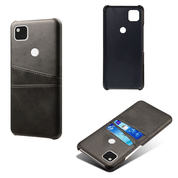 Applicable To Pixel4a Phone Case Pixel 4A Mobile Phone Double Card Protection Leather Case