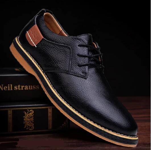 Men's casual business tie shoes