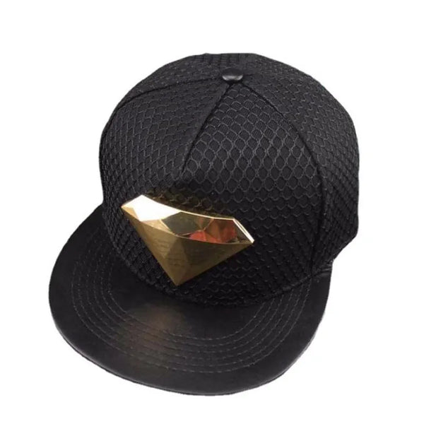 diamond style Summer Mesh Baseball Cap Hat For Men  Casual Bone Hip Hop