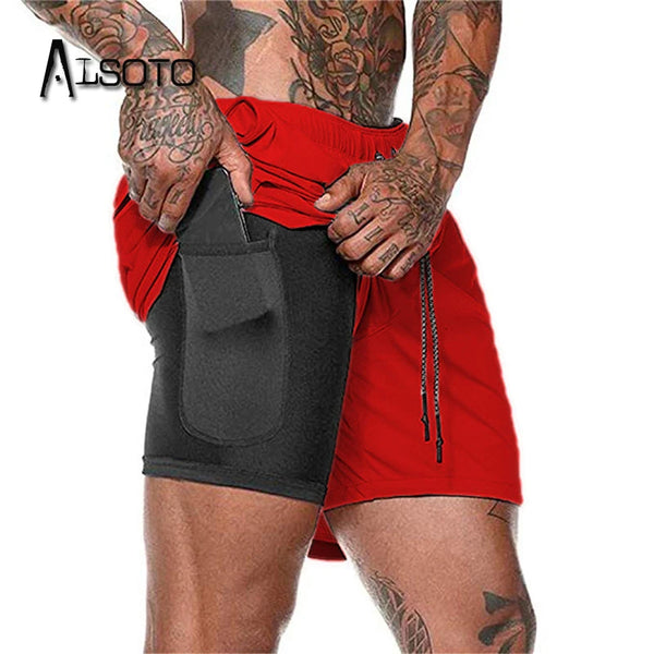 Summer Swimming Shorts For Men Pocket Quick Dry Swim Trunks