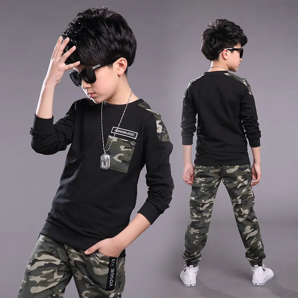 Boys Clothing Spring Summer Autumn Kids Sport Tracksuit