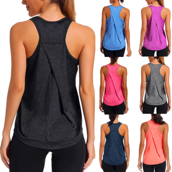 Sleeveless Yoga Women Athletic Fitness Sport Tank Tops