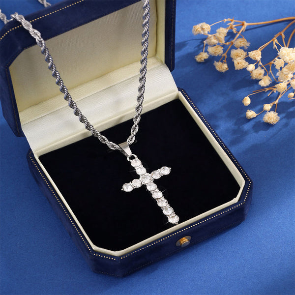 Diamond Cross Necklace For Women