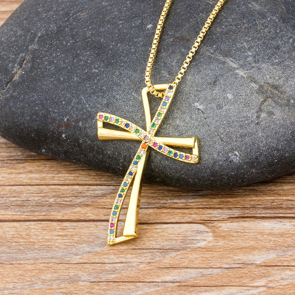 Cross Simple Fashion Gold-plated Necklace