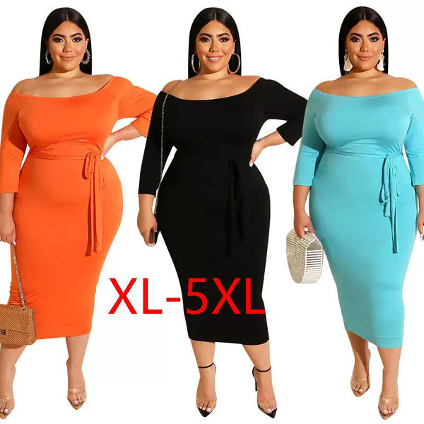 Plus Size Women New Summer Sexy Dress