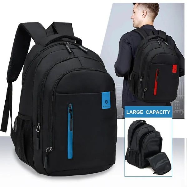 Blue Red School Outdoor Waterproof Student Backpack Bag