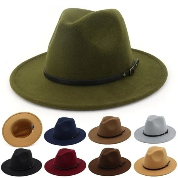 Men / Women Vintage Wide Brim Hat Church/ Party