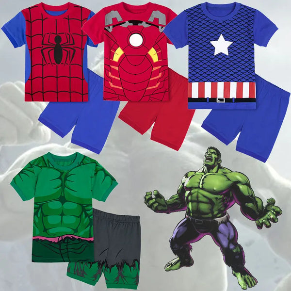 Marvels Hero Children's Pajamas Set Long-sleeved Suits