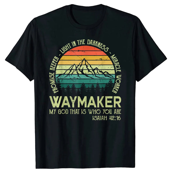 Waymaker Worker Promise Keeper Christian T Shirts Cotton