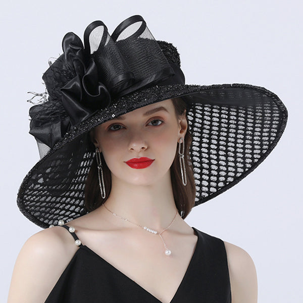 Ladies With Lace Floral Embellishments Shade