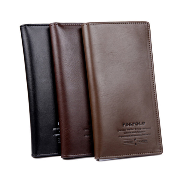 Men's Leather Multi-card Bi-fold Wallet