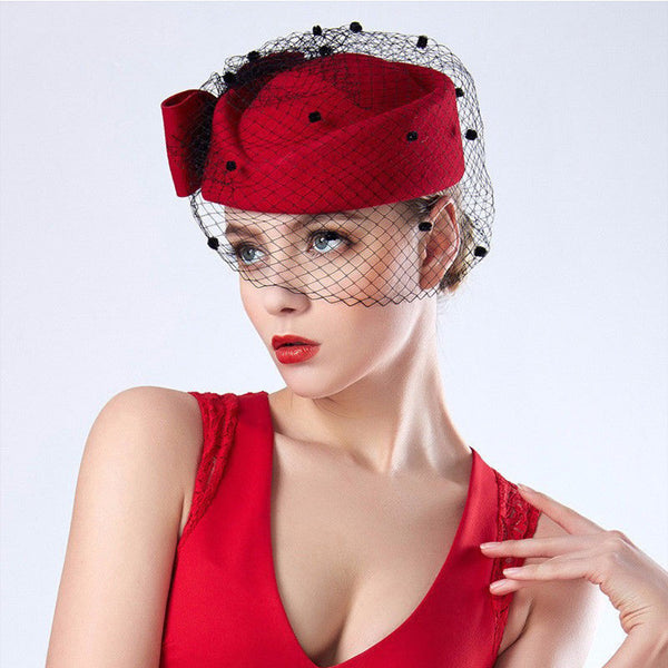 Women's British Retro Style Wool Felt Hat